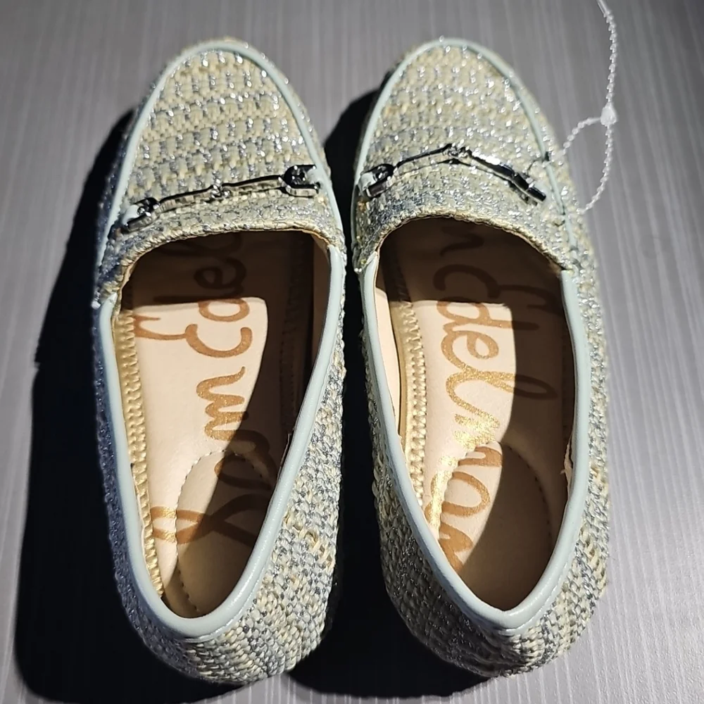 Sam Edelman Loraine Mini Girl's‎ Loafers Size 13M Tide Blue Tweed NWOB Condition